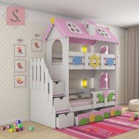 Кровать Коттедж двухъярусная